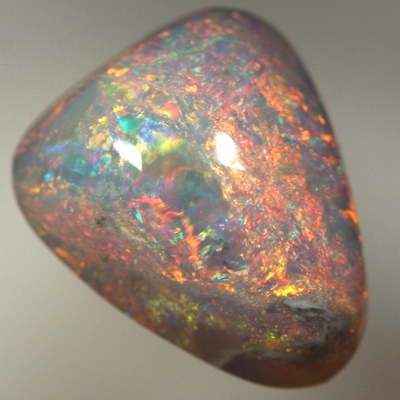 SOLID SEMI BLACK OPAL High dome, bright fire throughout